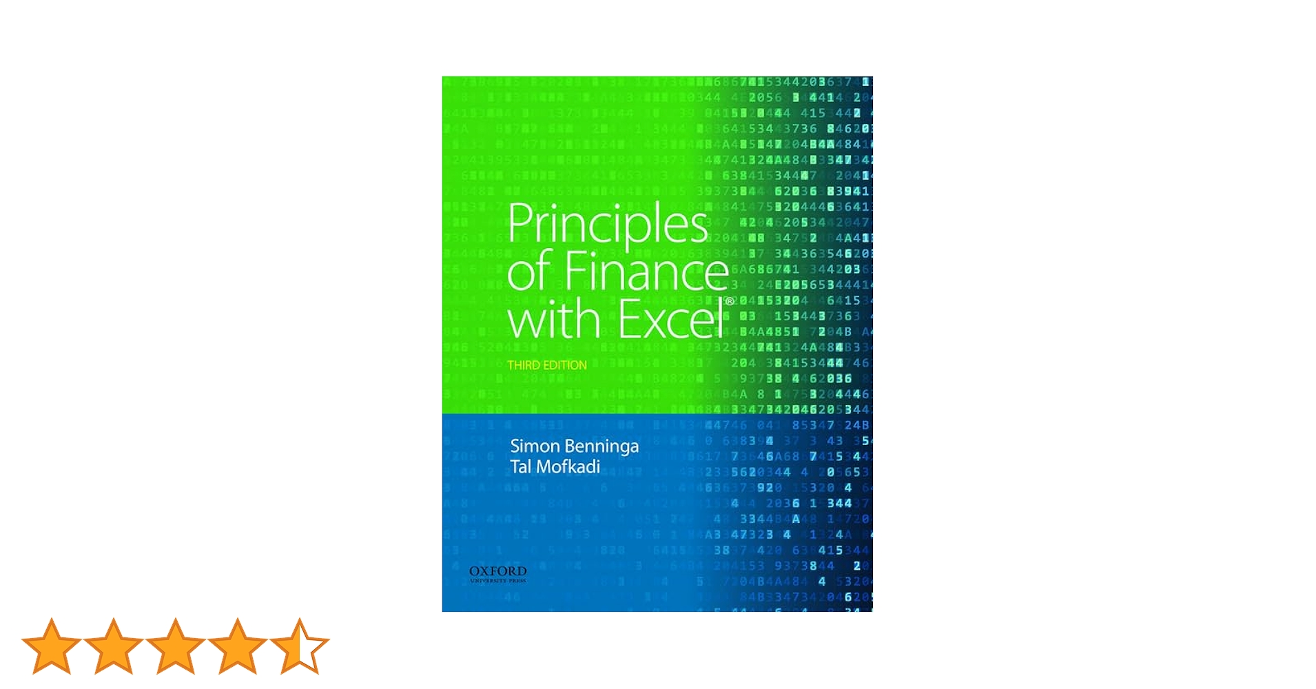 Principles of Finance wtih Excel: Benninga, Simon, Mofkadi